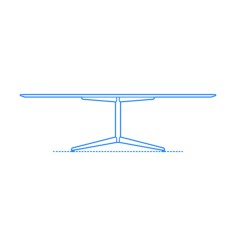 Furniture Dining Tables Florence Knoll Table Desk Oval Contour Svg Vector, Free Vectors File
